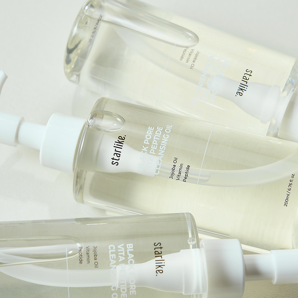 Dầu tẩy trang dưỡng ẩm sáng da BLACK PORE VITA PEPTIDE CLEANSING OIL 200ml – Phương pháp làm sạch chăm sóc da - Ảnh 6